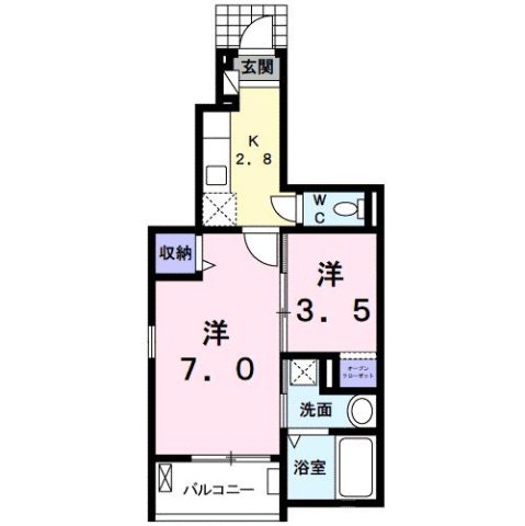 尼崎市神崎町(阪急神戸線園田駅)のアパート賃貸物件 間取画像 尼崎市神崎町(阪急神戸線園田駅)のアパート賃貸物件 間取画像