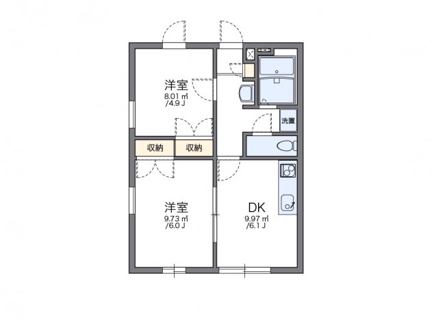 尼崎市栗山町(JR東海道本線(近畿)立花駅)のマンション賃貸物件 間取画像 尼崎市栗山町(JR東海道本線(近畿)立花駅)のマンション賃貸物件 間取画像