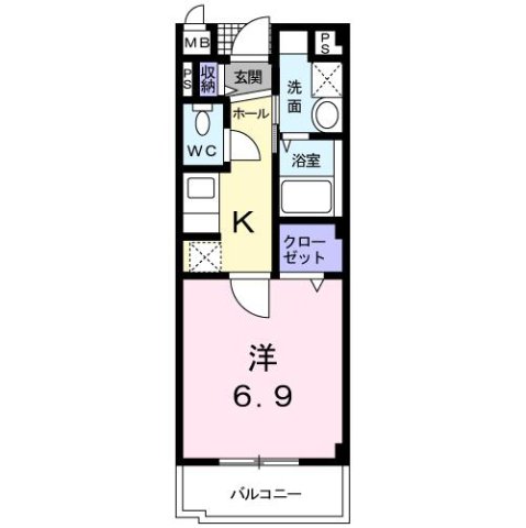 尼崎市杭瀬北新町(阪神本線杭瀬駅)のマンション賃貸物件 間取画像 尼崎市杭瀬北新町(阪神本線杭瀬駅)のマンション賃貸物件 間取画像