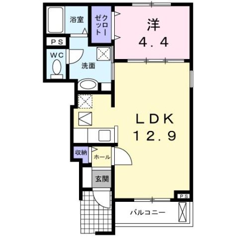 尼崎市武庫之荘西(阪急神戸線武庫之荘駅)のアパート賃貸物件 間取画像 尼崎市武庫之荘西(阪急神戸線武庫之荘駅)のアパート賃貸物件 間取画像