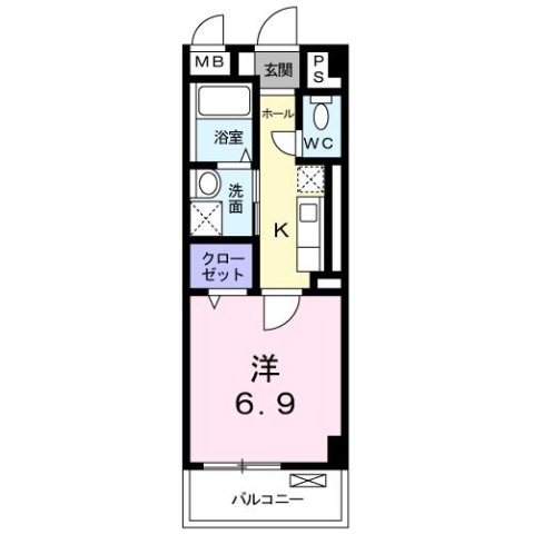 尼崎市水堂町(JR東海道本線(近畿)立花駅)のマンション賃貸物件 間取画像 尼崎市水堂町(JR東海道本線(近畿)立花駅)のマンション賃貸物件 間取画像