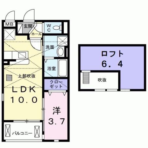 尼崎市南塚口町(阪急神戸線塚口駅)のアパート賃貸物件 間取画像 尼崎市南塚口町(阪急神戸線塚口駅)のアパート賃貸物件 間取画像