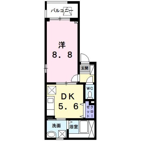 尼崎市瓦宮(阪急神戸線園田駅)のアパート賃貸物件 間取画像 尼崎市瓦宮(阪急神戸線園田駅)のアパート賃貸物件 間取画像