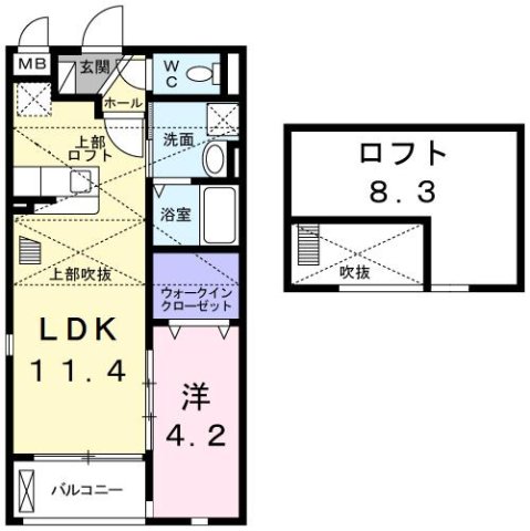 尼崎市上坂部(JR福知山線塚口駅)のアパート賃貸物件 間取画像 尼崎市上坂部(JR福知山線塚口駅)のアパート賃貸物件 間取画像