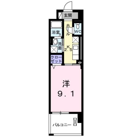 尼崎市神田北通(阪神本線尼崎駅)のマンション賃貸物件 間取画像 尼崎市神田北通(阪神本線尼崎駅)のマンション賃貸物件 間取画像