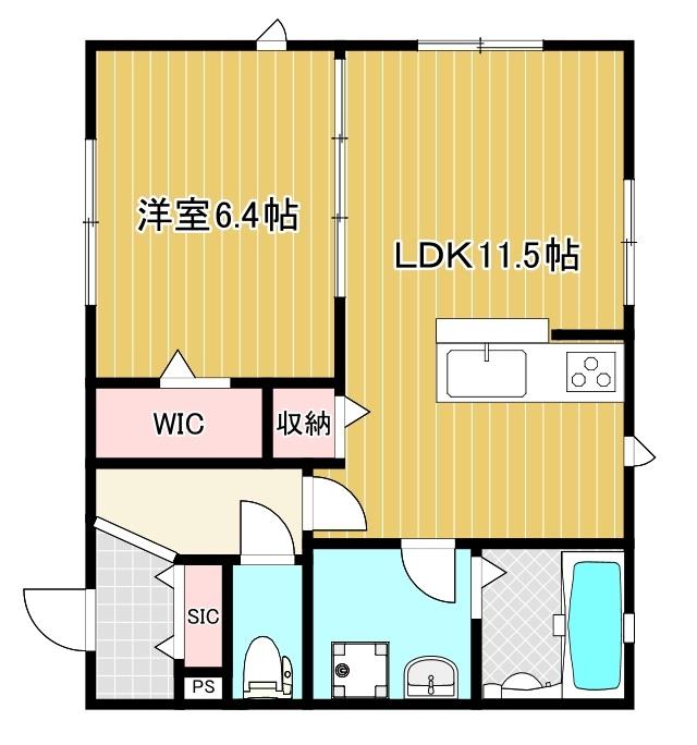 尼崎市西長洲町(阪神本線尼崎駅)のアパート賃貸物件 間取画像 尼崎市西長洲町(阪神本線尼崎駅)のアパート賃貸物件 間取画像