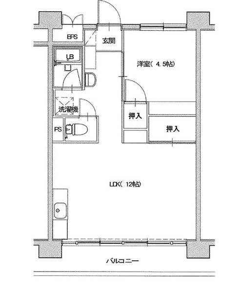 尼崎市南清水(JR福知山線猪名寺駅)のマンション賃貸物件 間取画像 尼崎市南清水(JR福知山線猪名寺駅)のマンション賃貸物件 間取画像