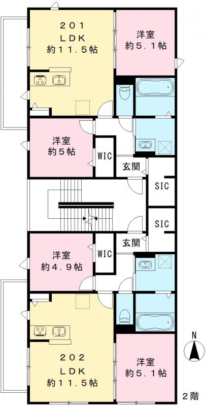 尼崎市富松町(阪急神戸線塚口駅)のアパート賃貸物件 間取画像 尼崎市富松町(阪急神戸線塚口駅)のアパート賃貸物件 間取画像