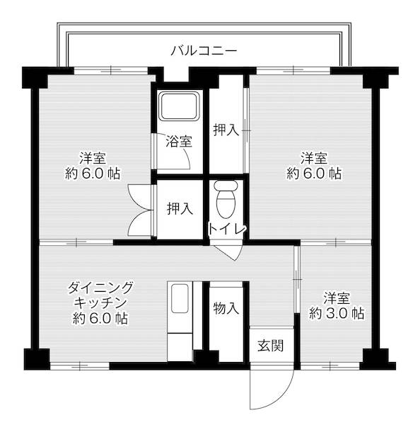 尼崎市武庫の里(阪急神戸線武庫之荘駅)のマンション賃貸物件 間取画像 尼崎市武庫の里(阪急神戸線武庫之荘駅)のマンション賃貸物件 間取画像