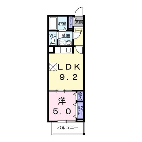尼崎市若王寺(阪急神戸線園田駅)のアパート賃貸物件 間取画像 尼崎市若王寺(阪急神戸線園田駅)のアパート賃貸物件 間取画像