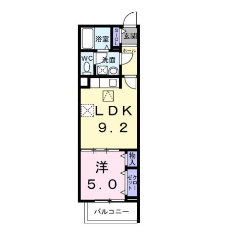 尼崎市若王寺(阪急神戸線園田駅)のアパート賃貸物件 間取画像 尼崎市若王寺(阪急神戸線園田駅)のアパート賃貸物件 間取画像