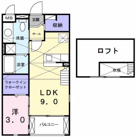 尼崎市富松町(阪急神戸線武庫之荘駅)のアパート賃貸物件 間取画像 尼崎市富松町(阪急神戸線武庫之荘駅)のアパート賃貸物件 間取画像