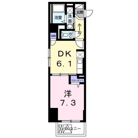 尼崎市稲葉荘(JR東海道本線(近畿)立花駅)のマンション賃貸物件 間取画像 尼崎市稲葉荘(JR東海道本線(近畿)立花駅)のマンション賃貸物件 間取画像