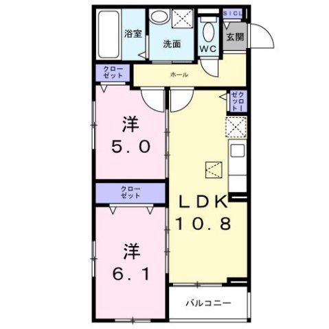 尼崎市南武庫之荘(JR東海道本線(近畿)立花駅)のアパート賃貸物件 間取画像 尼崎市南武庫之荘(JR東海道本線(近畿)立花駅)のアパート賃貸物件 間取画像