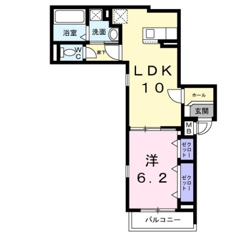 尼崎市道意町(阪神本線尼崎センタープール前駅)のアパート賃貸物件 間取画像 尼崎市道意町(阪神本線尼崎センタープール前駅)のアパート賃貸物件 間取画像