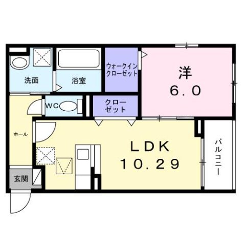 尼崎市長洲中通(阪神本線大物駅)のアパート賃貸物件 間取画像 尼崎市長洲中通(阪神本線大物駅)のアパート賃貸物件 間取画像