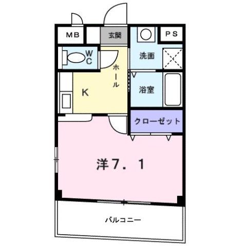 尼崎市東難波町(阪神本線尼崎駅)のマンション賃貸物件 間取画像 尼崎市東難波町(阪神本線尼崎駅)のマンション賃貸物件 間取画像