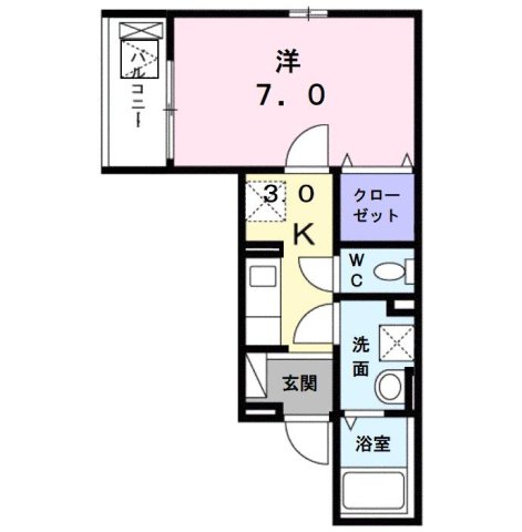 尼崎市三反田町(JR東海道本線(近畿)立花駅)のアパート賃貸物件 間取画像 尼崎市三反田町(JR東海道本線(近畿)立花駅)のアパート賃貸物件 間取画像
