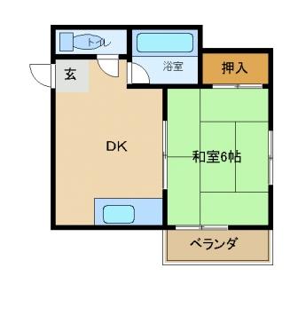 尼崎市東難波町(阪神本線尼崎駅)のマンション賃貸物件 間取画像 尼崎市東難波町(阪神本線尼崎駅)のマンション賃貸物件 間取画像