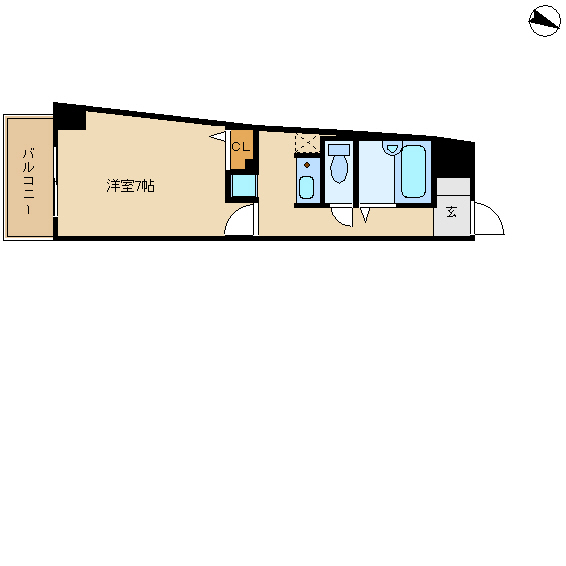 尼崎市杭瀬南新町(阪神本線杭瀬駅)のマンション賃貸物件 間取画像 尼崎市杭瀬南新町(阪神本線杭瀬駅)のマンション賃貸物件 間取画像