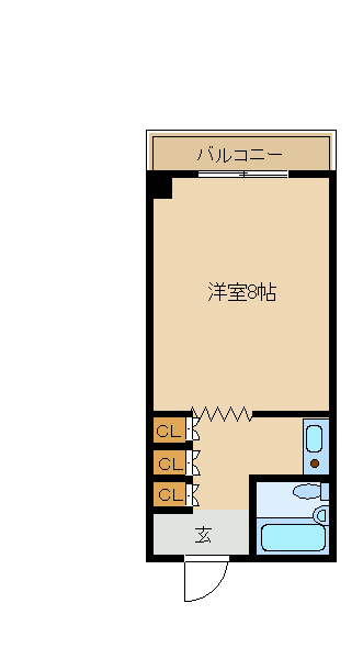尼崎市昭和南通(阪神本線出屋敷駅)のハイツ賃貸物件 間取画像 尼崎市昭和南通(阪神本線出屋敷駅)のハイツ賃貸物件 間取画像