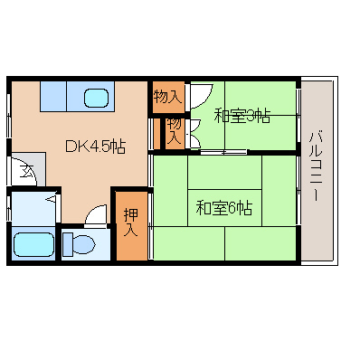 尼崎市杭瀬北新町(阪神本線杭瀬駅)のマンション賃貸物件 間取画像 尼崎市杭瀬北新町(阪神本線杭瀬駅)のマンション賃貸物件 間取画像