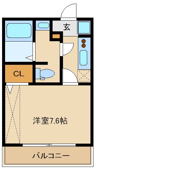 尼崎市下坂部(JR東海道本線(近畿)尼崎駅)のハイツ賃貸物件 間取画像 尼崎市下坂部(JR東海道本線(近畿)尼崎駅)のハイツ賃貸物件 間取画像