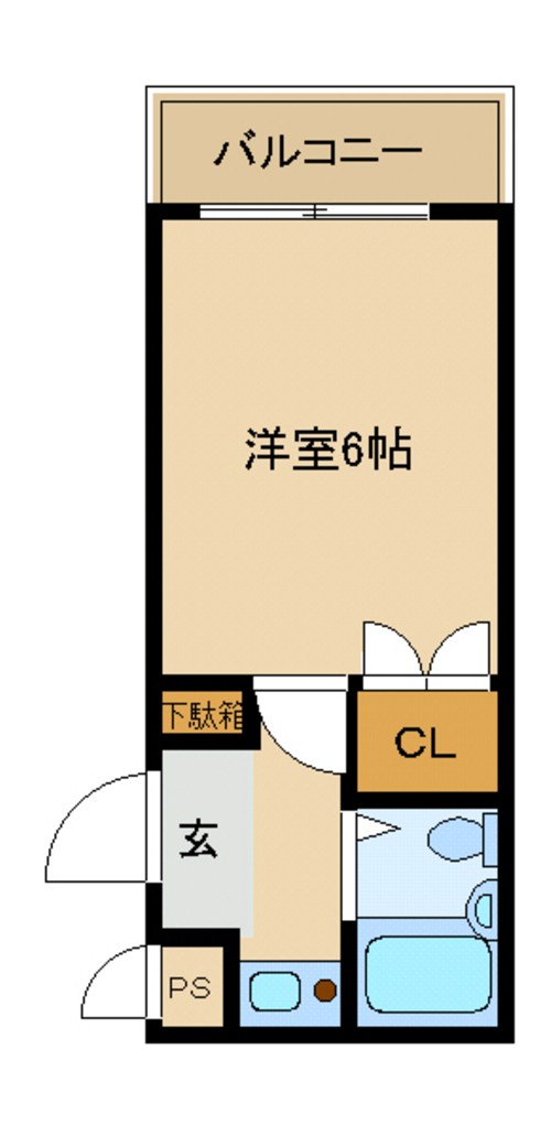 尼崎市浜(JR東海道本線(近畿)尼崎駅)のマンション賃貸物件 間取画像 尼崎市浜(JR東海道本線(近畿)尼崎駅)のマンション賃貸物件 間取画像