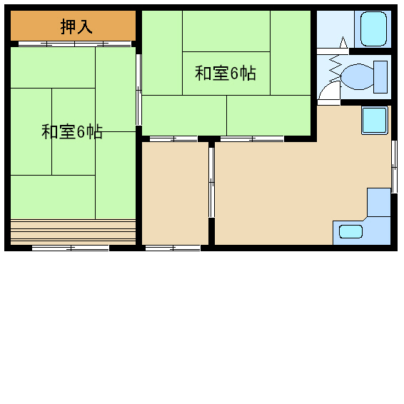 尼崎市久々知(JR東海道本線(近畿)尼崎駅)のハイツ賃貸物件 間取画像 尼崎市久々知(JR東海道本線(近畿)尼崎駅)のハイツ賃貸物件 間取画像