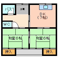 尼崎市久々知西町(JR東海道本線(近畿)尼崎駅)のマンション賃貸物件 間取画像 尼崎市久々知西町(JR東海道本線(近畿)尼崎駅)のマンション賃貸物件 間取画像