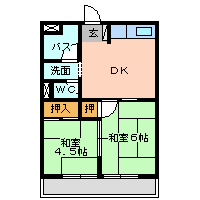 尼崎市久々知西町(JR東海道本線(近畿)尼崎駅)のマンション賃貸物件 間取画像 尼崎市久々知西町(JR東海道本線(近畿)尼崎駅)のマンション賃貸物件 間取画像
