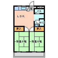 尼崎市浜(JR東海道本線(近畿)尼崎駅)のマンション賃貸物件 間取画像 尼崎市浜(JR東海道本線(近畿)尼崎駅)のマンション賃貸物件 間取画像