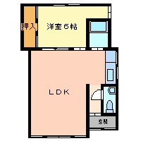 尼崎市東七松町(JR東海道本線(近畿)立花駅)のハイツ賃貸物件 間取画像 尼崎市東七松町(JR東海道本線(近畿)立花駅)のハイツ賃貸物件 間取画像