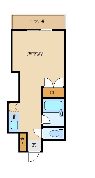 尼崎市水堂町(JR東海道本線(近畿)立花駅)のマンション賃貸物件 間取画像 尼崎市水堂町(JR東海道本線(近畿)立花駅)のマンション賃貸物件 間取画像