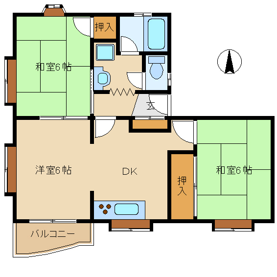 尼崎市稲葉元町(JR東海道本線(近畿)立花駅)のマンション賃貸物件 間取画像 尼崎市稲葉元町(JR東海道本線(近畿)立花駅)のマンション賃貸物件 間取画像