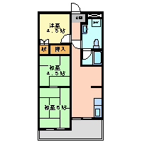 尼崎市浜田町(阪神本線尼崎センタープール前駅)のマンション賃貸物件 間取画像 尼崎市浜田町(阪神本線尼崎センタープール前駅)のマンション賃貸物件 間取画像