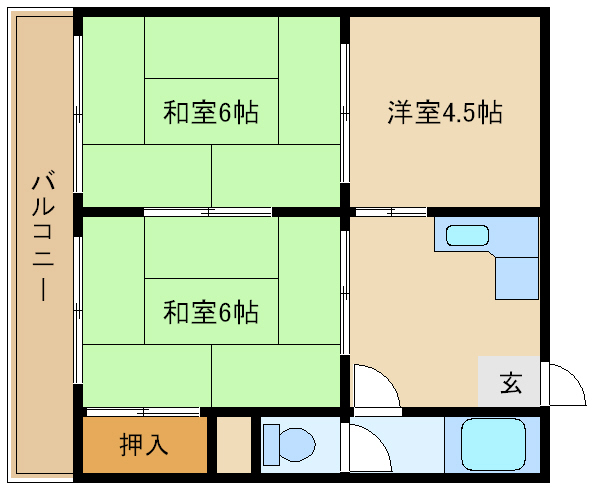 尼崎市上ノ島町(JR東海道本線(近畿)立花駅)のマンション賃貸物件 間取画像 尼崎市上ノ島町(JR東海道本線(近畿)立花駅)のマンション賃貸物件 間取画像