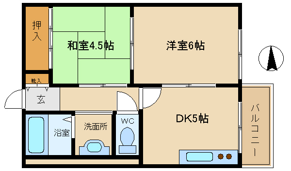 尼崎市西難波町（ＪＲ東海道本線（近畿）立花駅）のマンション賃貸物件 間取画像