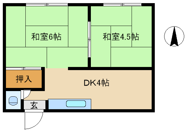 尼崎市稲葉荘（ＪＲ東海道本線（近畿）甲子園口駅）のマンション賃貸物件 間取画像