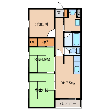 尼崎市上ノ島町(JR東海道本線(近畿)立花駅)のマンション賃貸物件 間取画像 尼崎市上ノ島町(JR東海道本線(近畿)立花駅)のマンション賃貸物件 間取画像