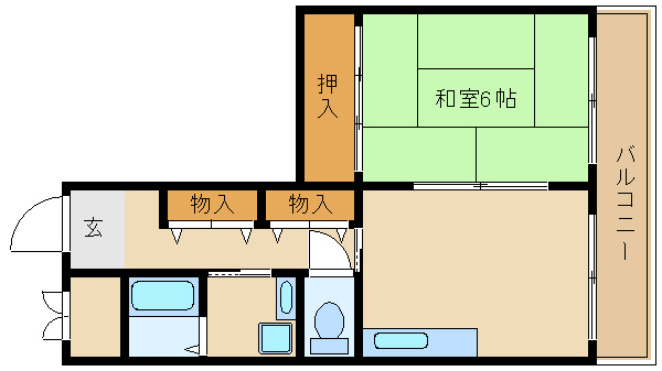 尼崎市浜田町(JR東海道本線(近畿)立花駅)のマンション賃貸物件 間取画像 尼崎市浜田町(JR東海道本線(近畿)立花駅)のマンション賃貸物件 間取画像