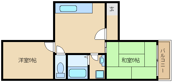 尼崎市三反田町(JR東海道本線(近畿)立花駅)のマンション賃貸物件 間取画像 尼崎市三反田町(JR東海道本線(近畿)立花駅)のマンション賃貸物件 間取画像