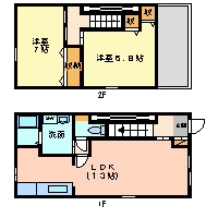 尼崎市東七松町(JR東海道本線(近畿)立花駅)のマンション賃貸物件 間取画像 尼崎市東七松町(JR東海道本線(近畿)立花駅)のマンション賃貸物件 間取画像
