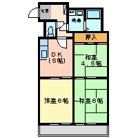 尼崎市西立花町(JR東海道本線(近畿)立花駅)のマンション賃貸物件 間取画像 尼崎市西立花町(JR東海道本線(近畿)立花駅)のマンション賃貸物件 間取画像