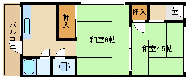 尼崎市三反田町(JR東海道本線(近畿)立花駅)のアパート賃貸物件 間取画像 尼崎市三反田町(JR東海道本線(近畿)立花駅)のアパート賃貸物件 間取画像