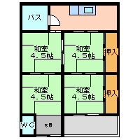 尼崎市栗山町(JR東海道本線(近畿)立花駅)のアパート賃貸物件 間取画像 尼崎市栗山町(JR東海道本線(近畿)立花駅)のアパート賃貸物件 間取画像
