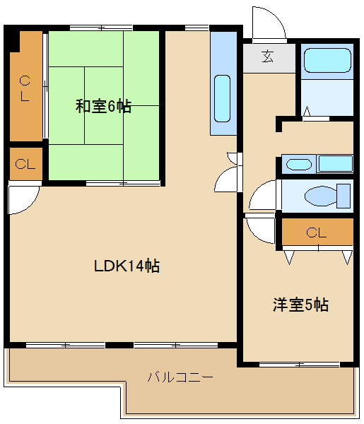 尼崎市稲葉元町(JR東海道本線(近畿)立花駅)のマンション賃貸物件 間取画像 尼崎市稲葉元町(JR東海道本線(近畿)立花駅)のマンション賃貸物件 間取画像