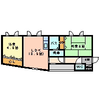 尼崎市稲葉元町(JR東海道本線(近畿)立花駅)のマンション賃貸物件 間取画像 尼崎市稲葉元町(JR東海道本線(近畿)立花駅)のマンション賃貸物件 間取画像