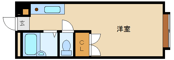 尼崎市椎堂(阪急神戸線園田駅)のハイツ賃貸物件 間取画像 尼崎市椎堂(阪急神戸線園田駅)のハイツ賃貸物件 間取画像