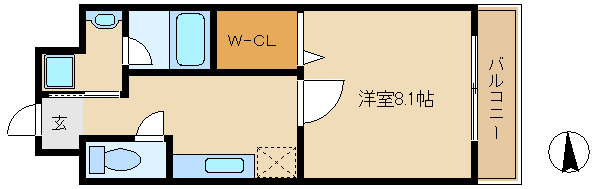 尼崎市御園(阪急神戸線塚口駅)のマンション賃貸物件 間取画像 尼崎市御園(阪急神戸線塚口駅)のマンション賃貸物件 間取画像